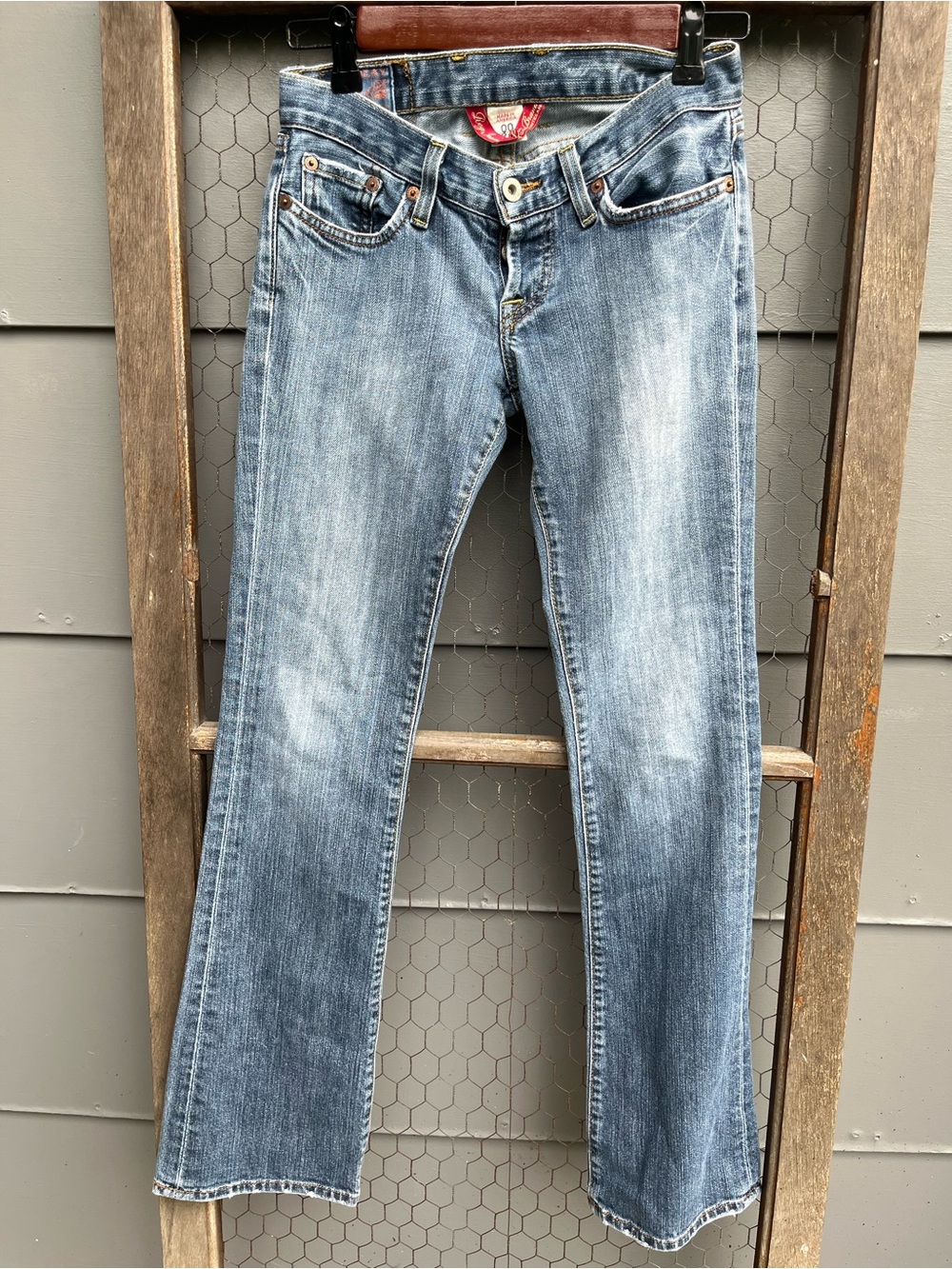 Vtg Lucky Brand Woman’s Jeans Lil’ Maggie Light Wash Low Rise Straight Leg Sz00